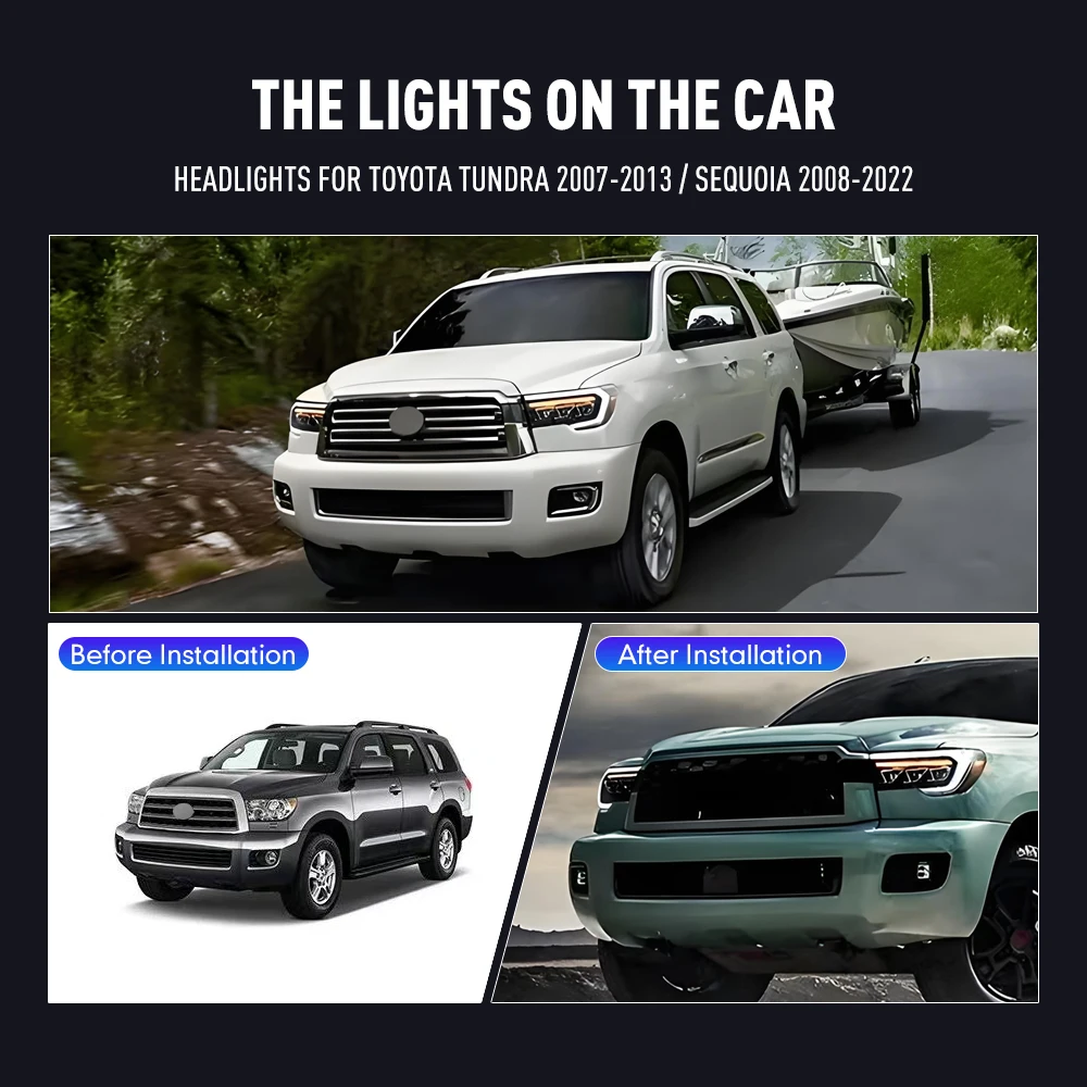 Running Headlamp - Car Styling Head Lamp for Toyota