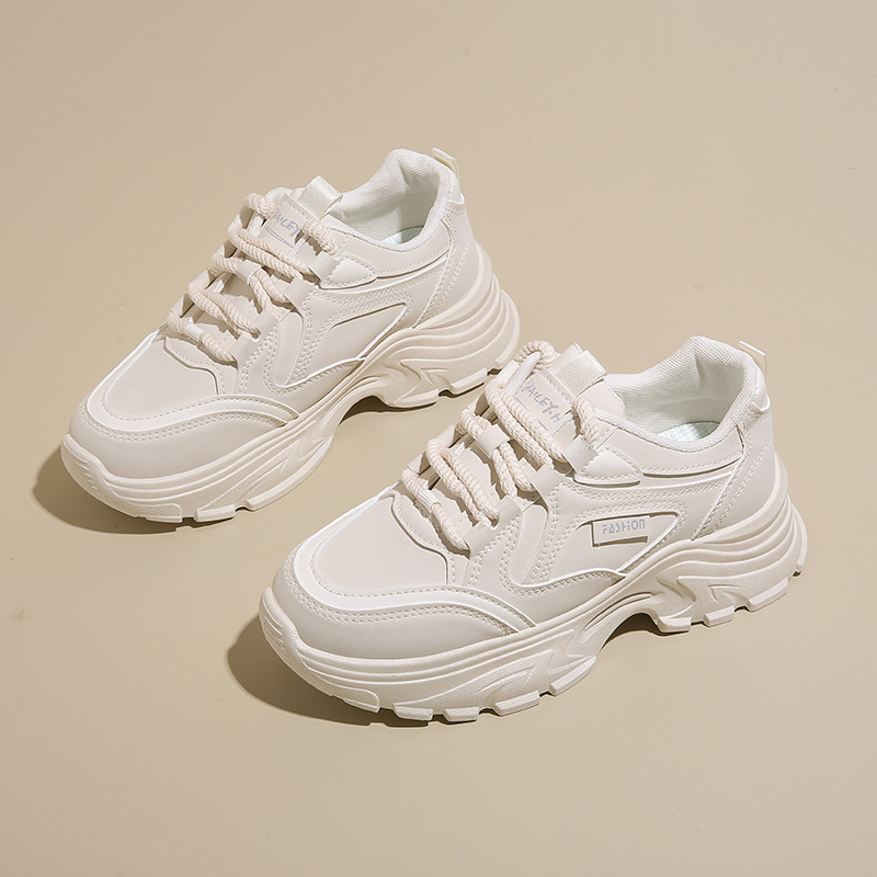 Women's Leather Low-Top Dad Sh - Running Shoes Women recension och pris